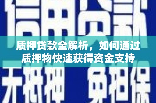 盐埕质押贷款全解析，如何通过质押物快速获得资金支持